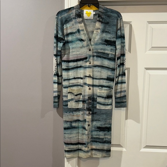 NWOT Kerri Rosenthal Cashmere Longline Melvin Cardigan Sweater Size XS Z545